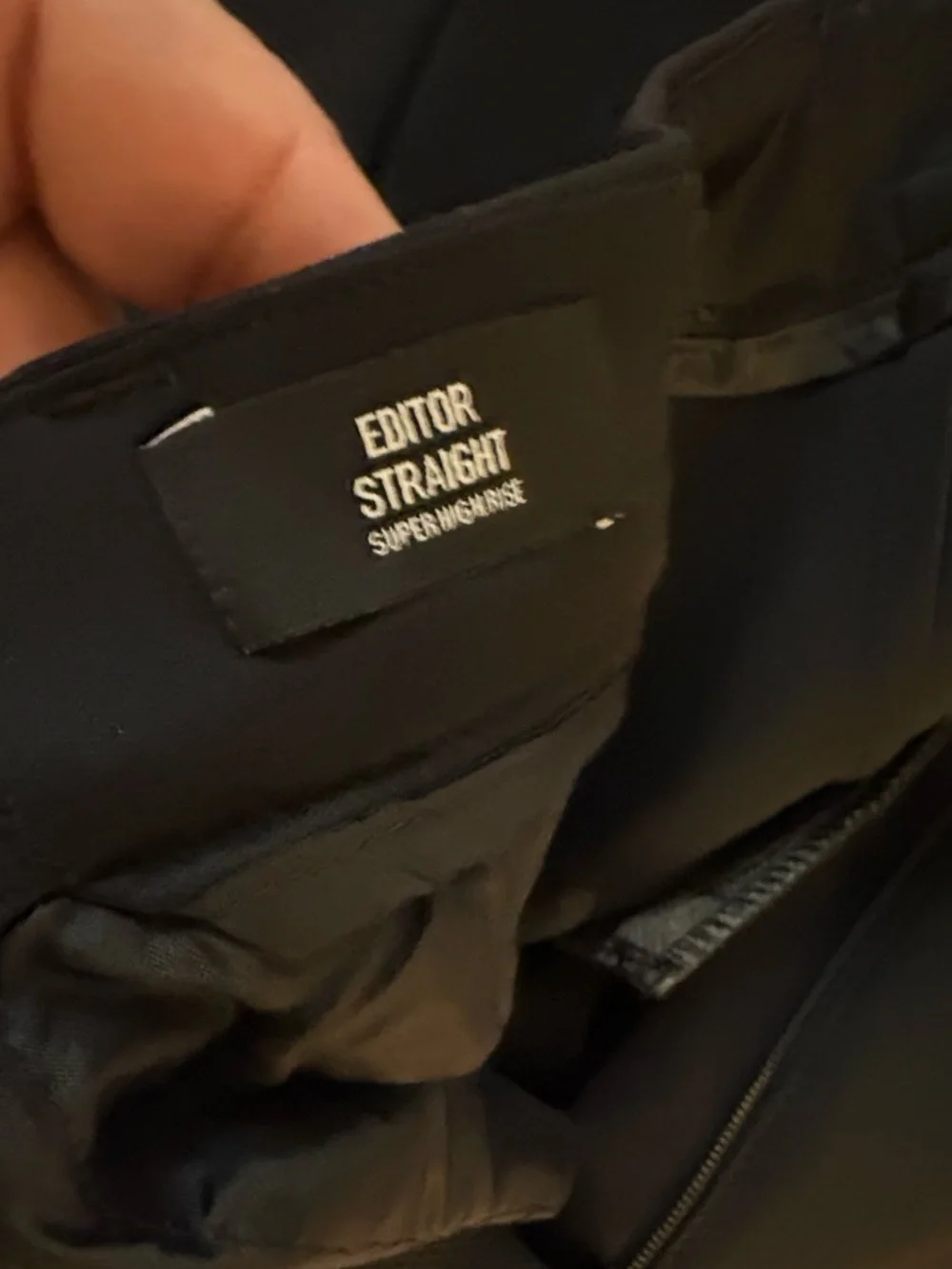 Express Black Editor Straight Super High Rise. - Picture 6 of 10